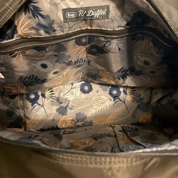 NWT Lug Gray PJ Duffel Canvas Overnight Bag